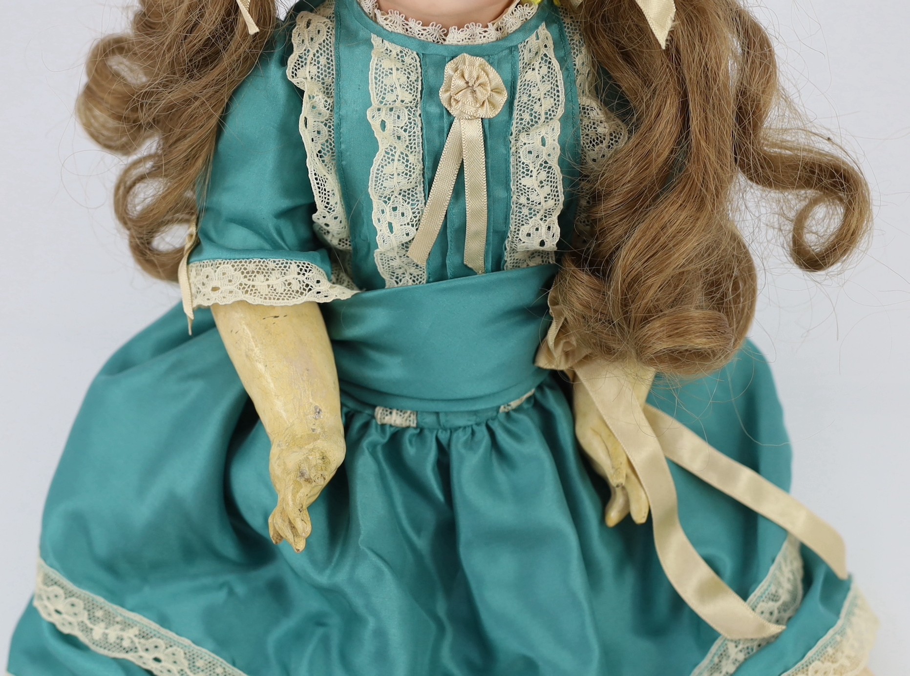 A Jumeau bisque doll, French, circa 1895, 20in.